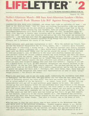 LifeLetter '81, 1981-01-30