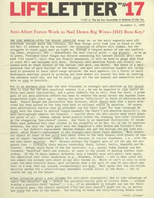LifeLetter '80, 1980-12-05