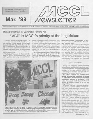 MCCL Newsletter, 1988-03