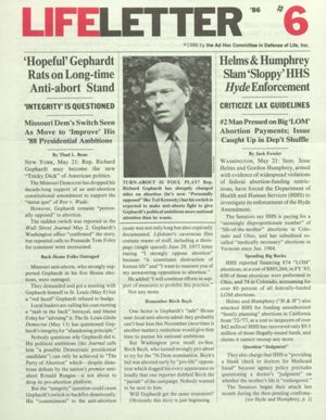 LifeLetter '86, number 6