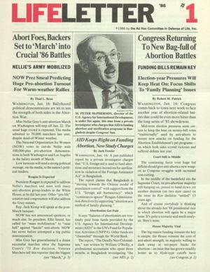 LifeLetter '86, number 1