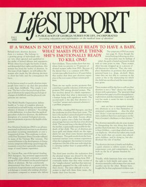 Life Support, 1988, fall