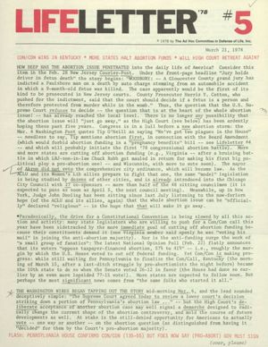 LifeLetter '78, 1978-03-21