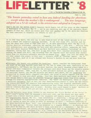 LifeLetter '81, 1981-06-01