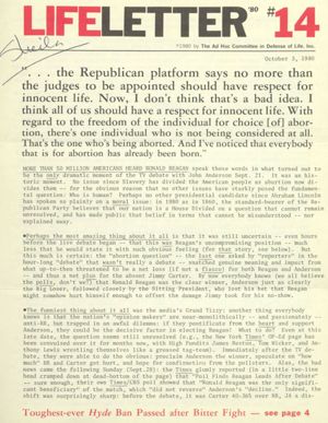 LifeLetter '80, 1980-10-03