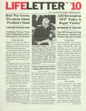 LifeLetter '85, number 10