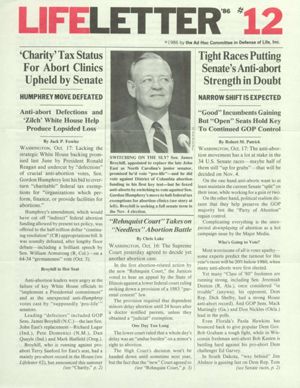 LifeLetter '86, number 12