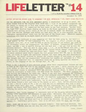LifeLetter '79, 1979-11-16