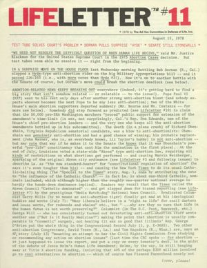 LifeLetter '78, 1978-08-15
