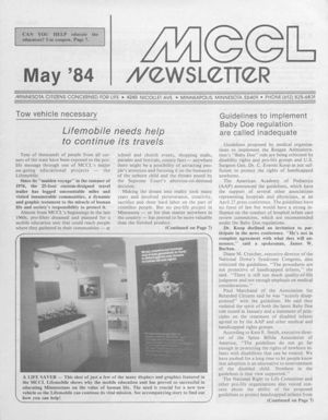 MCCL Newsletter, 1984-05