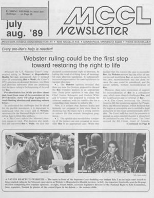 MCCL Newsletter, 1989-07/1989-08