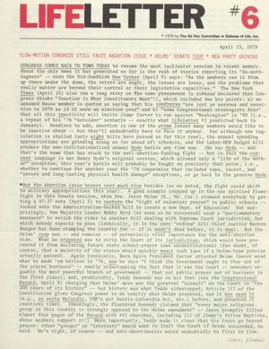 LifeLetter '79, 1979-04-23