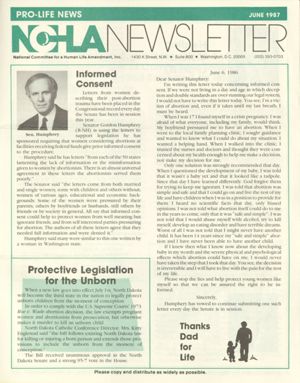 NCHLA Newsletter, 1987-06
