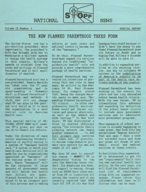 National STOPP News, circa 1993