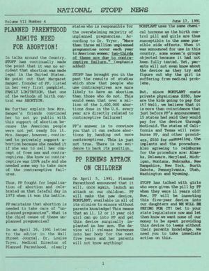 National STOPP News, 1991-06-17