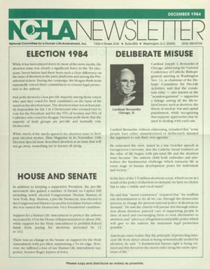 NCHLA Newsletter, 1984-12