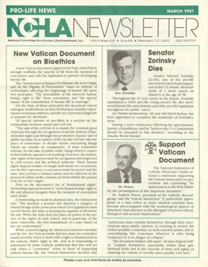 NCHLA Newsletter, 1987-03