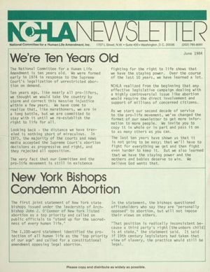 NCHLA Newsletter, 1984-06