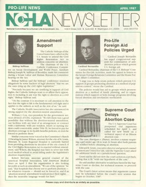 NCHLA Newsletter, 1987-04