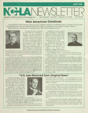 NCHLA Newsletter, 1985-06