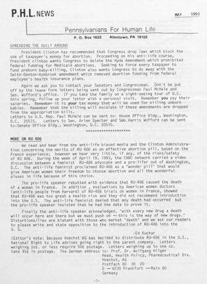 P.H.L. News, 1993-05
