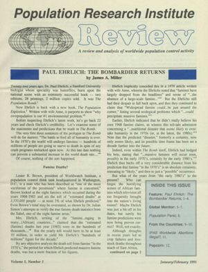 Population Research Institute Review, 1991-01/1991-02