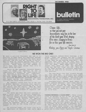 Right to Life Newsletter, 1988-12