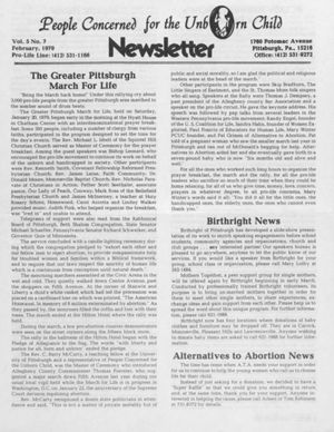People Concerned for the Unborn Child Newsletter, 1979-02