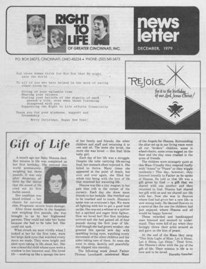 Right to Life Newsletter, 1979-12