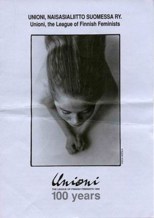 Unioni, the League of Finnish Feminists pamphlet, 1992