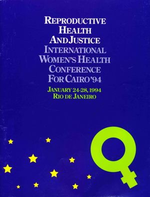 International Women's Health Conference for Cairo: program, January 24-28, 1994