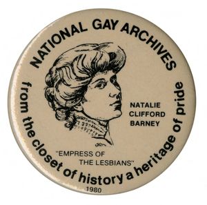 National Gay Archives from the closet of history a heritage of pride [button], 1980