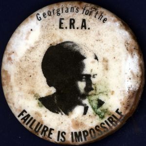 Georgians for the ERA: Failure is Impossible [button], circa 1980-1982