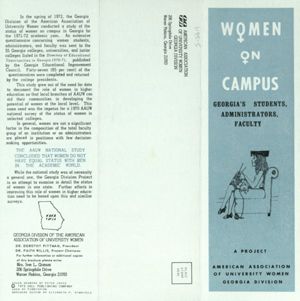 Women on Campus: Georgia's Students, Administrators, Faculty