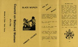 Black Women, [You Are Not Property], Domestic Violence