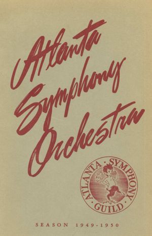 Atlanta Symphony Orchestra concert program, 1949-12-17