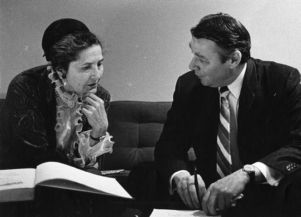 Pianist Lili Kraus and conductor Robert Shaw, circa 1970