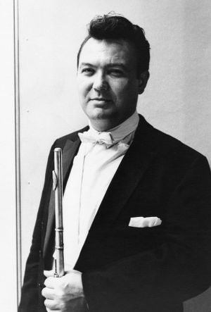 Publicity photograph of principal flutist Warren Little, circa 1960s