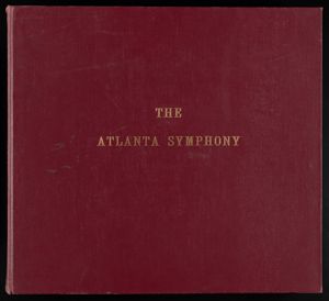 Atlanta Symphony Orchestra scrapbook 05, 1951-1952