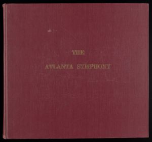 Atlanta Symphony Orchestra scrapbook 15, 1962-1963