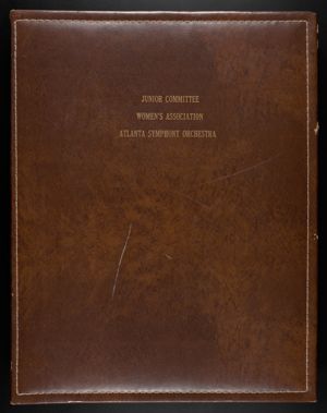 Atlanta Symphony Orchestra scrapbook 20, 1970-1973