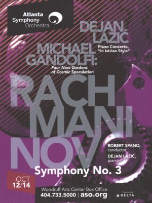Rachmaninov Symphony No. 3, Oct 12 & 14