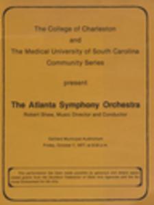 The College of Charleston and The Medical University of South Caroline Community Series program, 1977-10-07