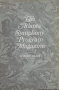 Atlanta Symphony Orchestra concert program, 1967-12
