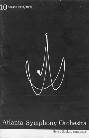 Atlanta Symphony Orchestra concert program, 1963-03-05