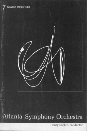 Atlanta Symphony Orchestra concert program, 1963-01-10