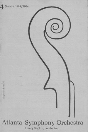 Atlanta Symphony Orchestra concert program, 1963-12-05