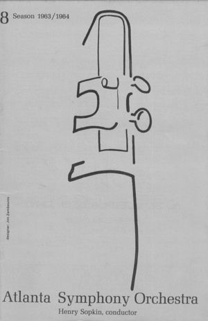 Atlanta Symphony Orchestra concert program, 1964-02-04