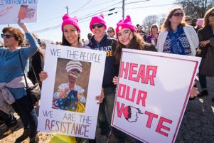 A family of protesters calling for votes to be heard and for resistances