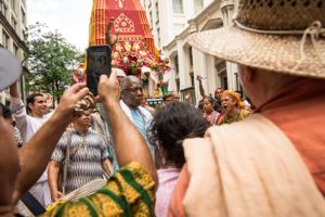 Festival Attendees gather together to speak and listen to one another